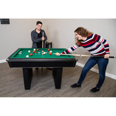 Renegade 54-in Bumper Pool Table (Slate) - Black with Green Felt